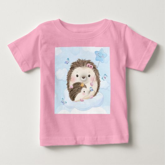 Adorables hedelegg moeder en Baby T-shirt (Voorkant)