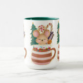 Adorables kerstbekerende Mok voor diermuizen (Midden)