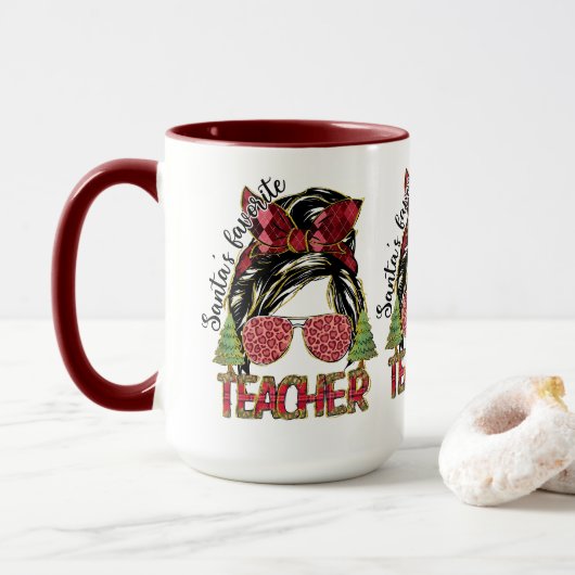 Adorables kerstfavoriete leraar Mok (Met donut)