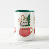 Adorables Kerstliefhebbende Panda-Mok Mok (Midden)