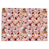 Adorables Kerstman en Snowman Groot Cadeauzakje (Achterkant)