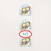 Adorables Kerstman en vrouw Yogamat (Achterkant)