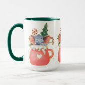 Adorables Kerstmis charming Elephant Mok (Links)