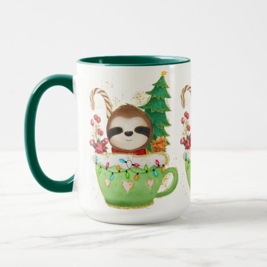 Adorables Kerstmis Darling Sloth Mok (Links)
