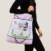 Adorables Llama Love Cute Llama Couple Sac fourre- (De près)