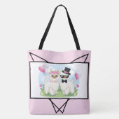 Adorables Llama Love Cute Llama Couple Sac fourre- (Dos)