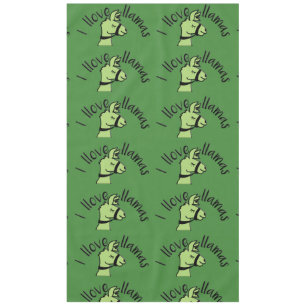 Adorables Llama Love I'Llamas Green Tafelkleed