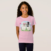 Adorables Llama Love Llama Couple T-Shirt (Devant entier)