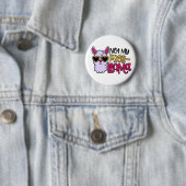 Adorables Llama Love Not My Probllama Button (In situ)