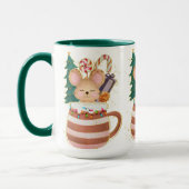 Adorables Noël Charmante animal Souris Mug (Gauche)