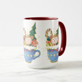 Adorables Noël Charmante Ours Mug (Devant droit)