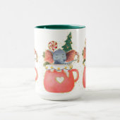 Adorables Noël Charme Eléphant Mug (Centre)