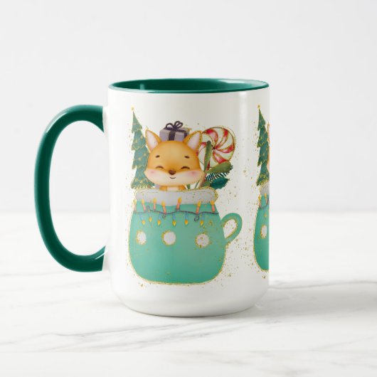 Adorables Noël Dreamy Fox Mug (Gauche)