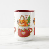 Adorables Noël merveilleuse écureuil Mug (Centre)
