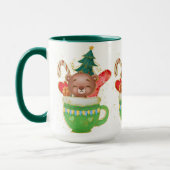 Adorables Noël Precieux Ours Mug (Gauche)