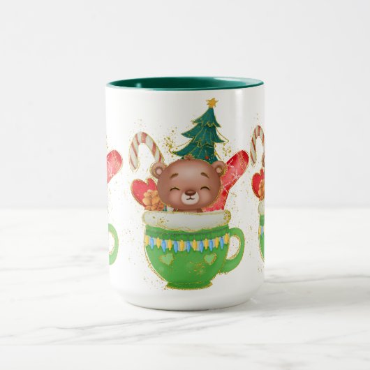 Adorables Noël Precieux Ours Mug (Centre)