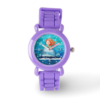 Adorables Ocean Creatures Mermaid and Whale Horloge