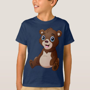 Adorables Petit T-shirt Ours Brown mignon