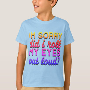 Adorables Quote dat ik spijt heb, heb ik mijn ogen T-shirt