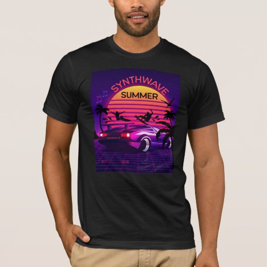 Adorables Synthwave Vaporwave Retro 80s T-shirt (Devant)