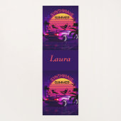 Adorables Synthwave/Vaporwave Retro 80s Yoga Mat (Achterkant)
