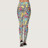 Adorables Synthwave/Vaporwave Style Leggings Yoga (Dos)