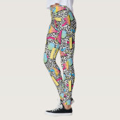 Adorables Synthwave/Vaporwave Style Leggings Yoga (Gauche)