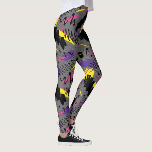 Adorables Synthwave/Vaporwave Style Leggings Yoga (Droite)