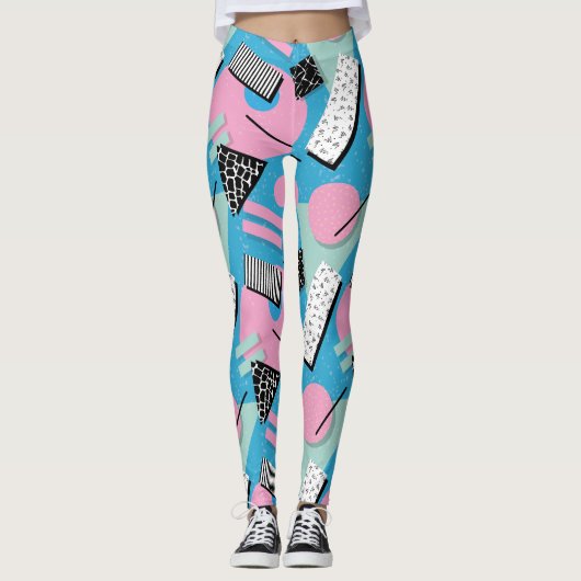 Adorables Synthwave/Vaporwave Style Leggings Yoga (Devant)