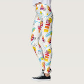 Adorables Synthwave/Vaporwave Style Leggings Yoga (Gauche)
