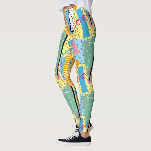 Adorables Synthwave/Vaporwave Style Leggings Yoga (Gauche)
