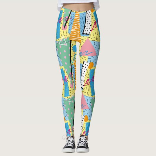 Adorables Synthwave/Vaporwave Style Leggings Yoga (Devant)