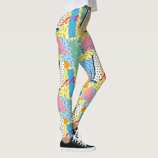 Adorables Synthwave/Vaporwave Style Leggings Yoga (Droite)