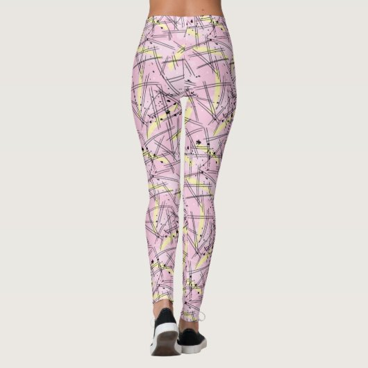 Adorables Synthwave/Vaporwave Style Yoga-Leggings Leggings (Achterkant)