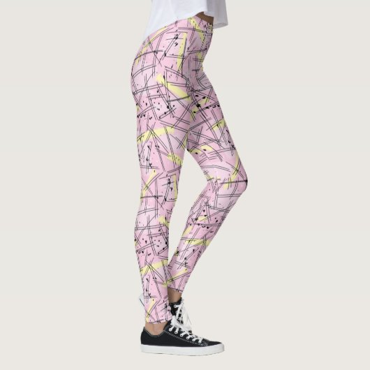 Adorables Synthwave/Vaporwave Style Yoga-Leggings Leggings (Rechts)