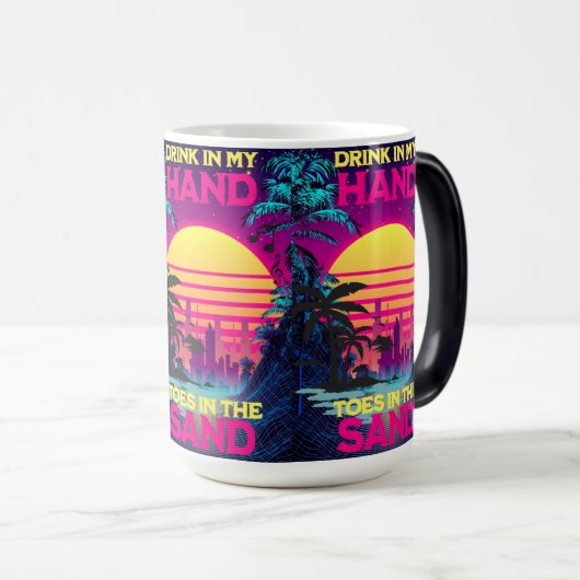 Adorables Synthwave Vaporwave Tropisch Magische Mok (Voorkant rechts)