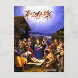 Adoratie van de herders - Bronzino - Italiaans Briefkaart