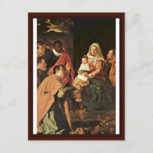 Adoratie van de Magi (Epiphany) Briefkaart