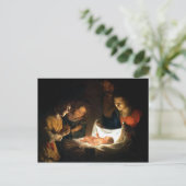 Adoratie van het kind Jezus - Honthorst Briefkaart (Staand voorkant)