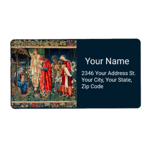 ADORATIE VAN MAGI Morris, Burne-Jones Label