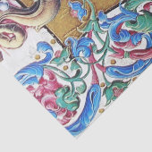 ADORATIE VAN MAGI , NATIVITEITSMONOGRAM MET DOLFIN TISSUEPAPIER (Detail)