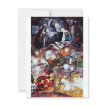 Adoration - Carte de Noël religieuse moderne