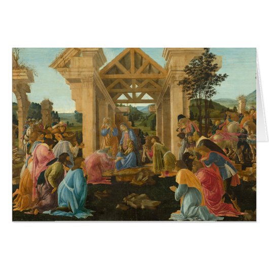 Adoration des Mages par Botticelli (Devant horizontal)