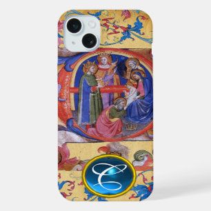 ADORATION DU MONOGRAMME DE PARCHEMENT MAGI NOËL