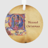 ADORATION DU PARCHEMENT DE LA NATIVITÉ MAGI CHRIST (dos)