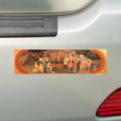 ADORATION OF MAGI Christmas Bumpersticker (Op auto)
