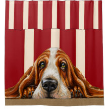 Adorbs Basset Hound Douche rideau
