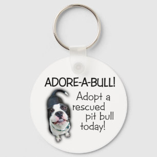 Adore-A-Bull Pit Bull. Sleutelhanger