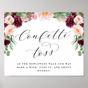 Adore Confetti Toss Send Off Pas getrouwd Wedding Poster
