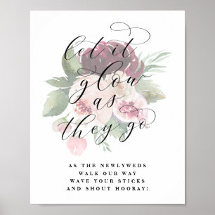 Adore Glow-Stick Pas getrouwd Verzenden van bruilo Poster